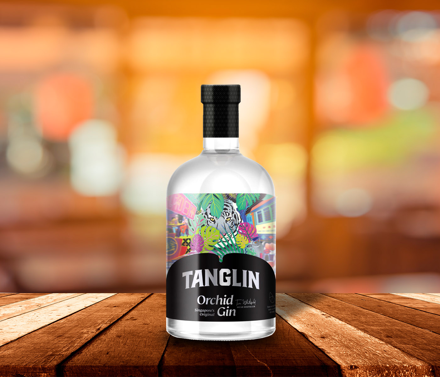 картинка Джин "Танглин Орчид Джин" (Tanglin Orchid Gin), 42%, 700мл от магазина Товары из Японии и Юго-Восточной Азии